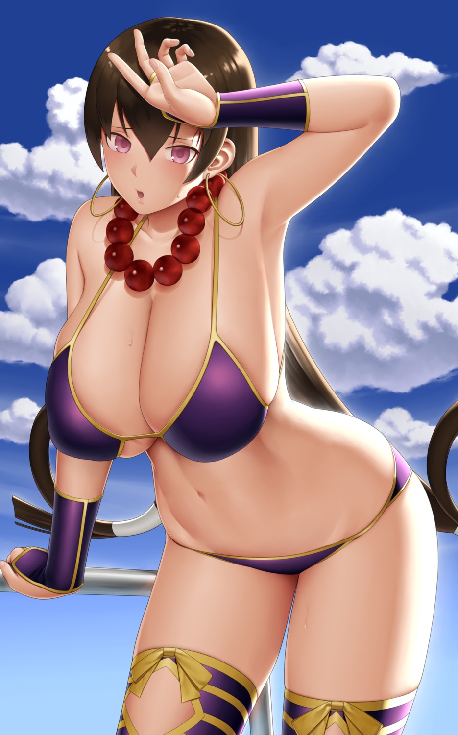 bikini fate/grand_order gonoike_biwa swimsuits thighhighs xuanzang_(fate/grand_order)