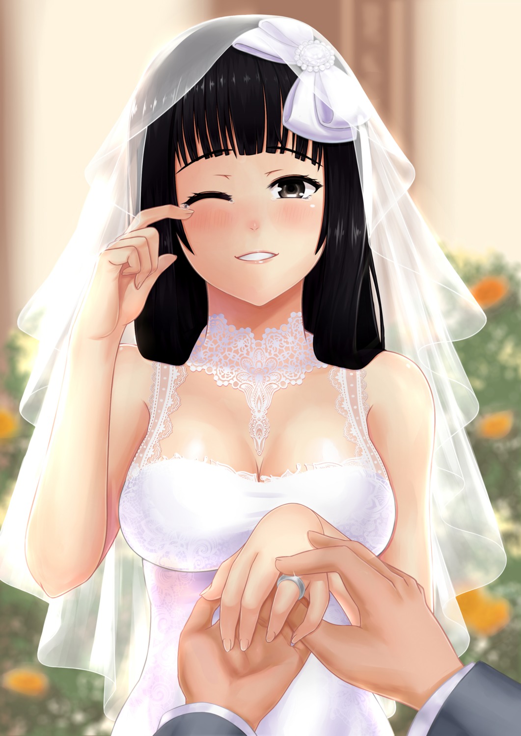 cleavage dress rockmanwjh wedding_dress