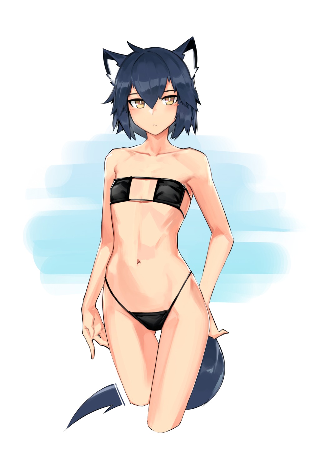 animal_ears bikini deel_(rkeg) swimsuits tail