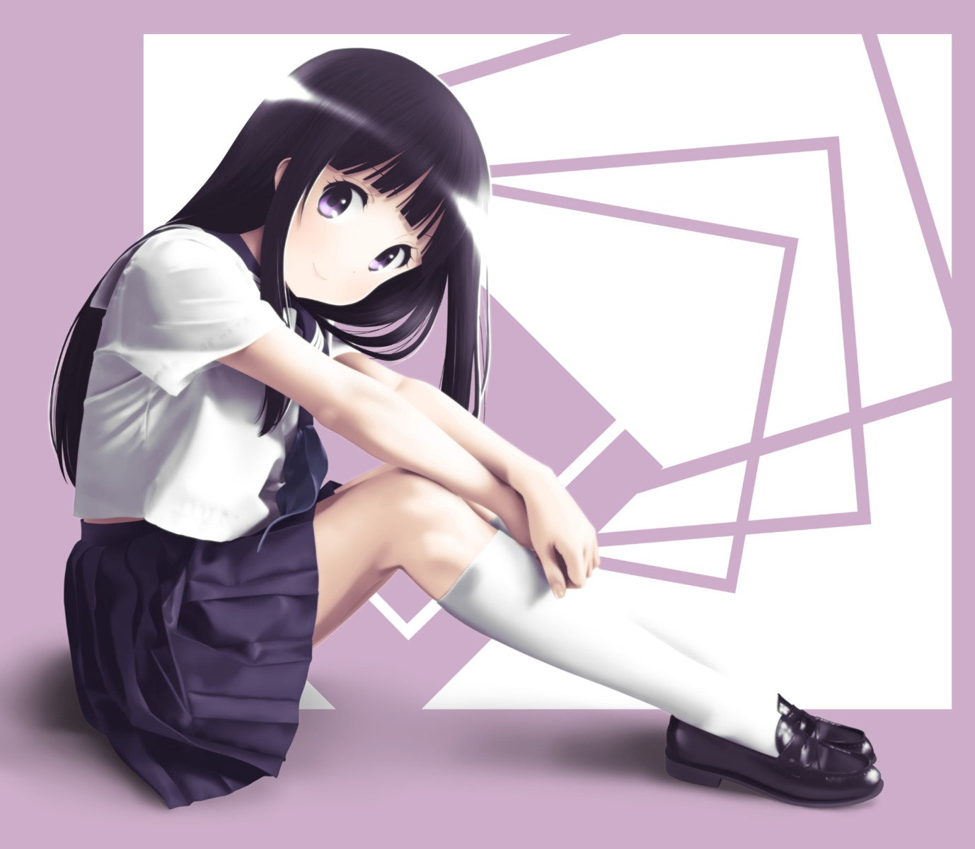 chitanda_eru hyouka seifuku tora_tsugumi