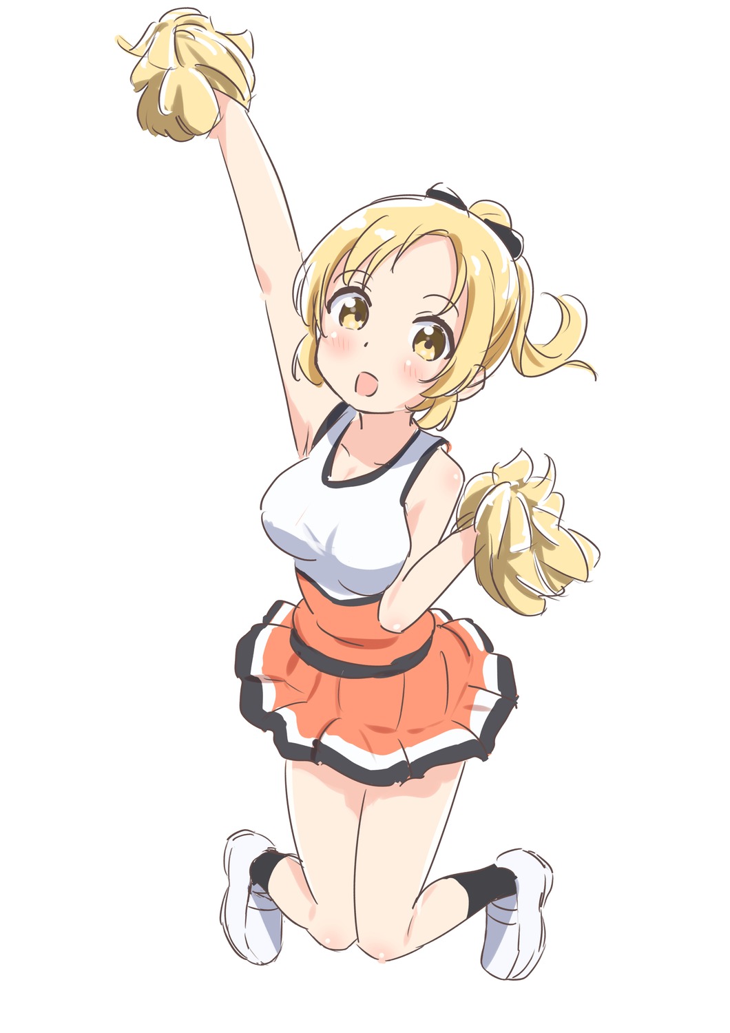 anima_yell! cheerleader sawatari_uki sketch warukusu