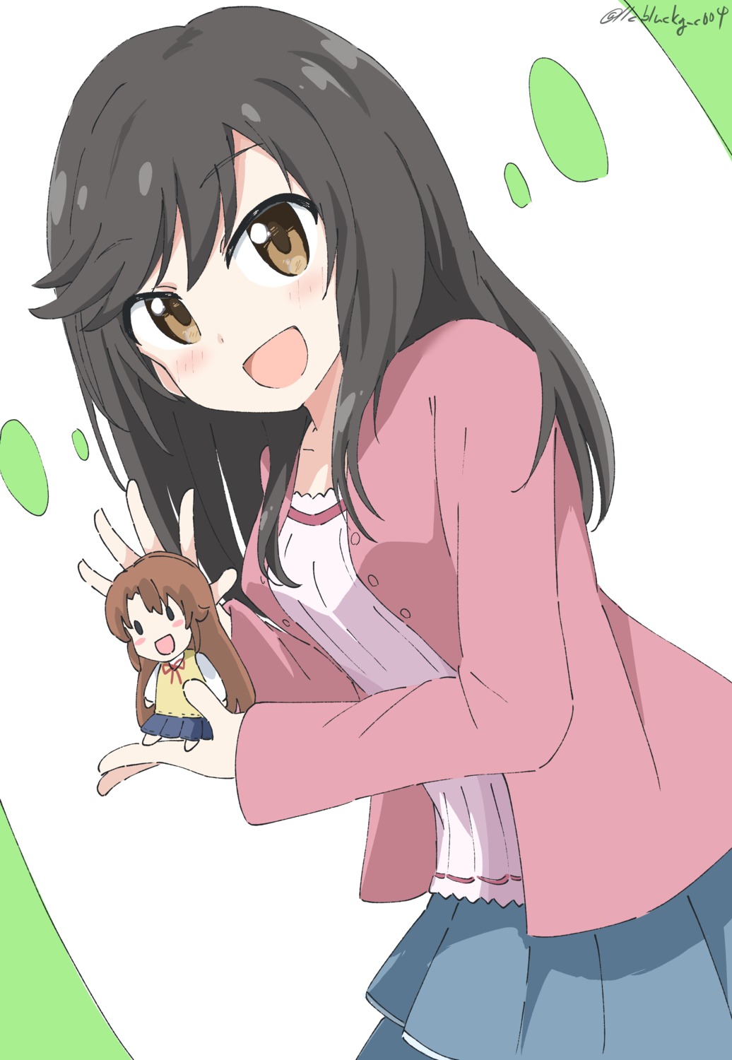 chibi cynical_(llcbluckg_c004) ichijou_hotaru koshigaya_komari non_non_biyori seifuku sweater