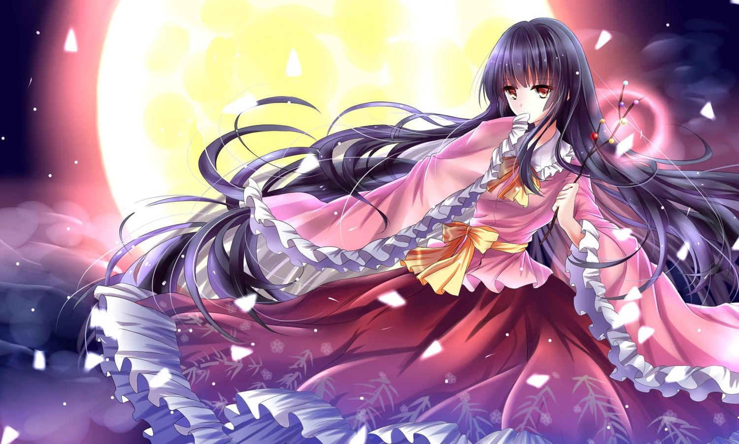 houraisan_kaguya hysteria kimono touhou