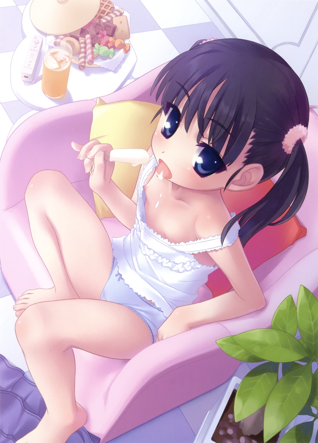aoi_kumiko cream loli nipples no_bra pantsu