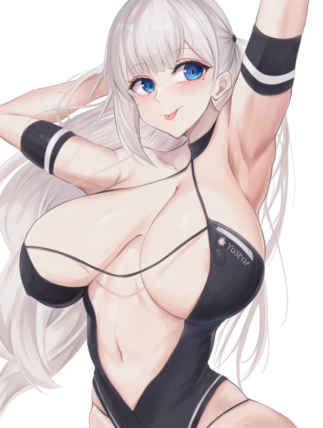 areola azur_lane erect_nipples no_bra screw_(artist) shoukaku_(azur_lane)