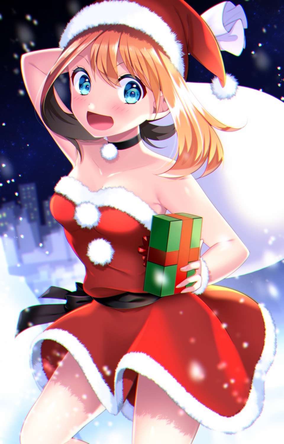 christmas dress haruka_(pokemon) pokemon yuihiko