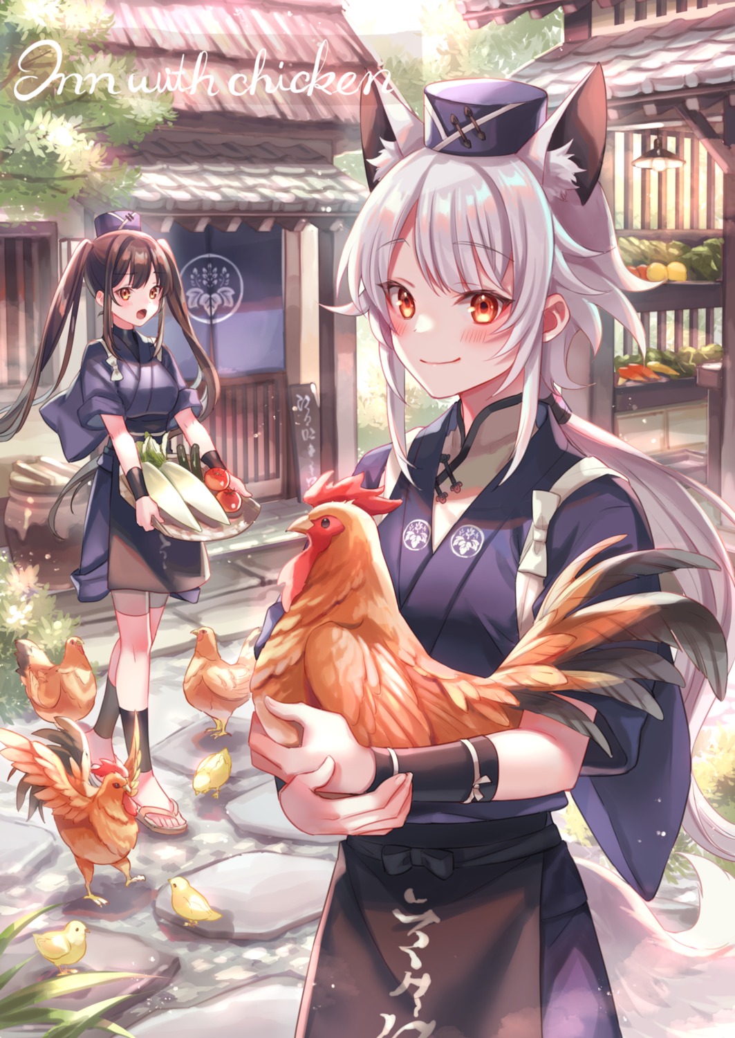 animal_ears japanese_clothes kitsune tail zoff_(daria)