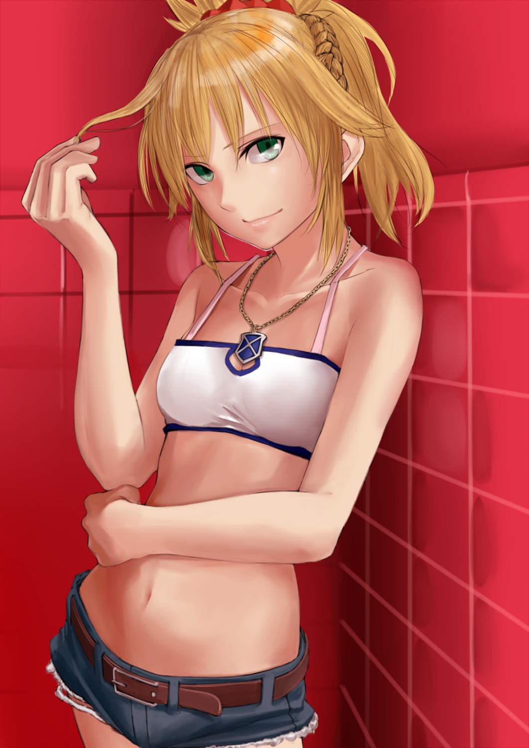 cleavage fate/apocrypha fate/stay_night kilye_4421 mordred_(fate)