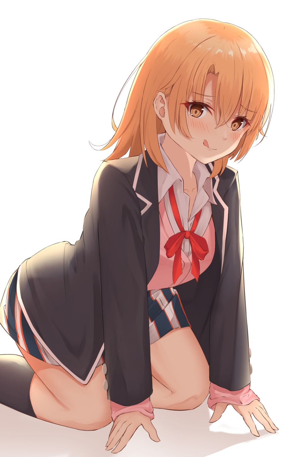 isshiki_iroha nolt seifuku sweater yahari_ore_no_seishun_lovecome_wa_machigatteiru.