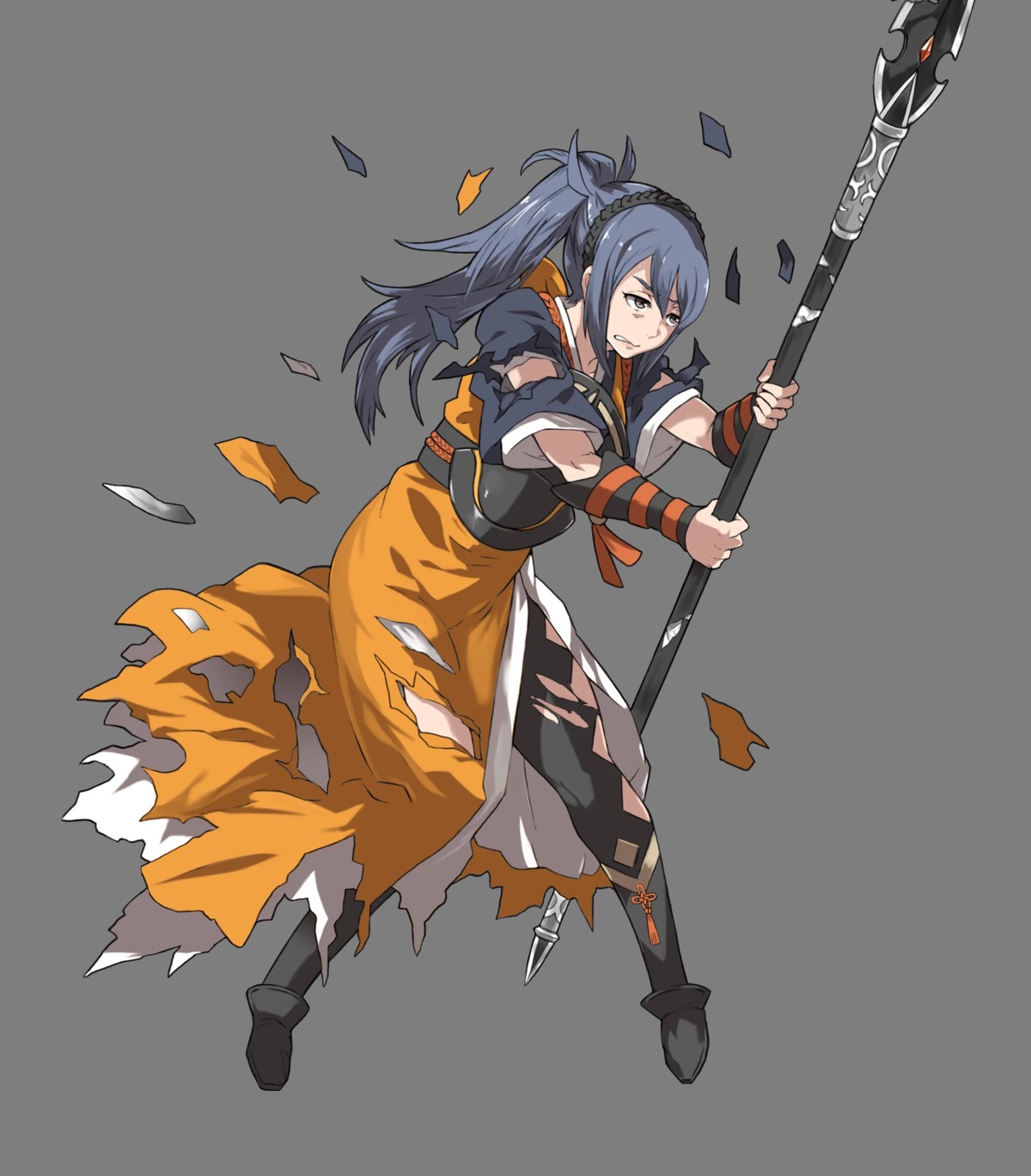 fire_emblem fire_emblem_heroes fire_emblem_if nintendo oboro_(fire_emblem) pantyhose torn_clothes transparent_png ueda_yumehito weapon