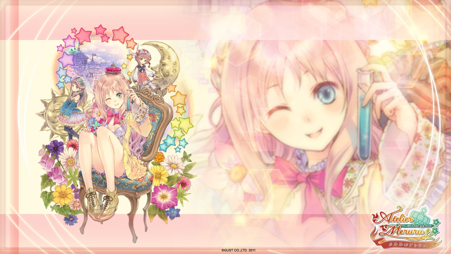 atelier atelier_meruru kishida_mel merurulince_rede_arls rorolina_frixell totooria_helmold wallpaper