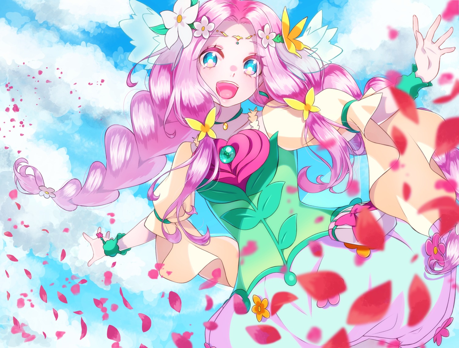 dress haa-chan_(precure) mahoutsukai_precure! precure yupiteru