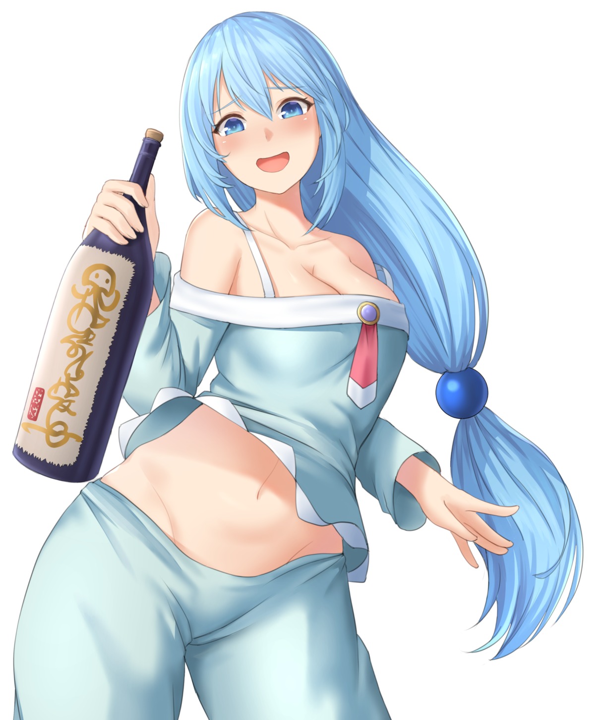 aqua_(konosuba) kono_subarashii_sekai_ni_shukufuku_wo! no_bra nyatokanyaru