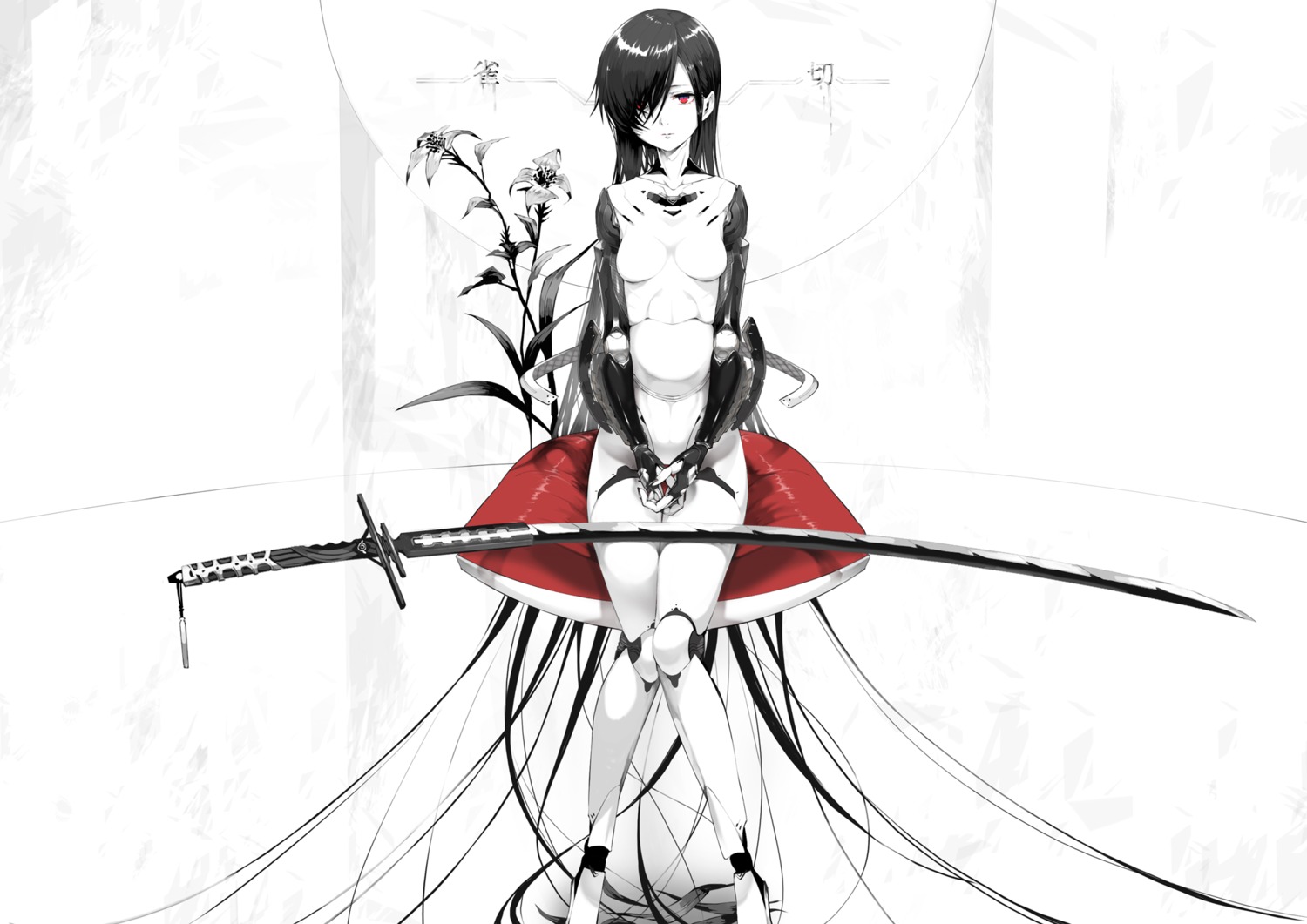 mecha_musume monochrome sword tokichi