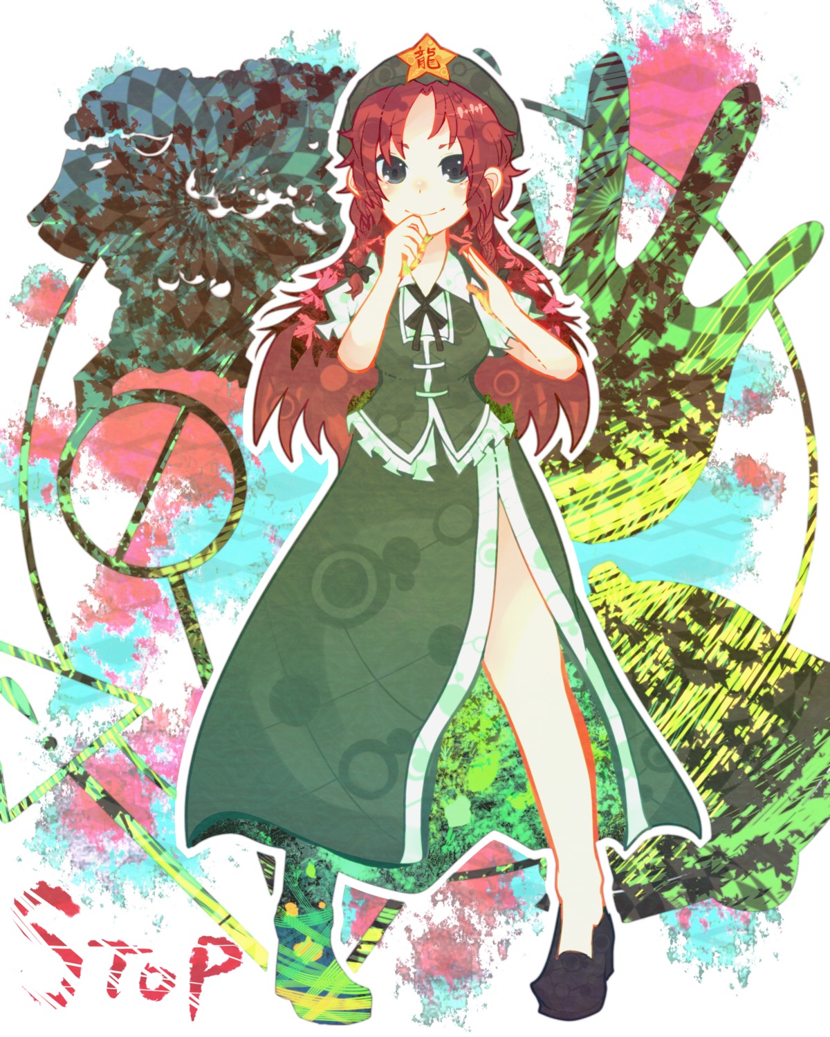 hong_meiling itomugi-kun touhou