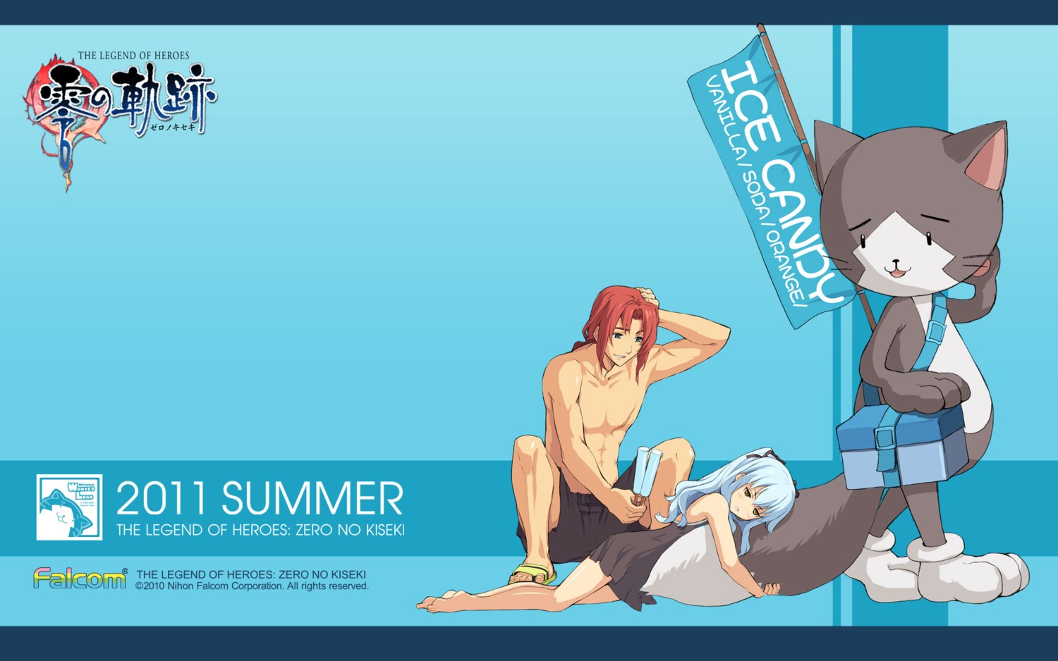 eiyuu_densetsu eiyuu_densetsu:_zero_no_kiseki falcom randy_orlando swimsuits tio_plato wallpaper