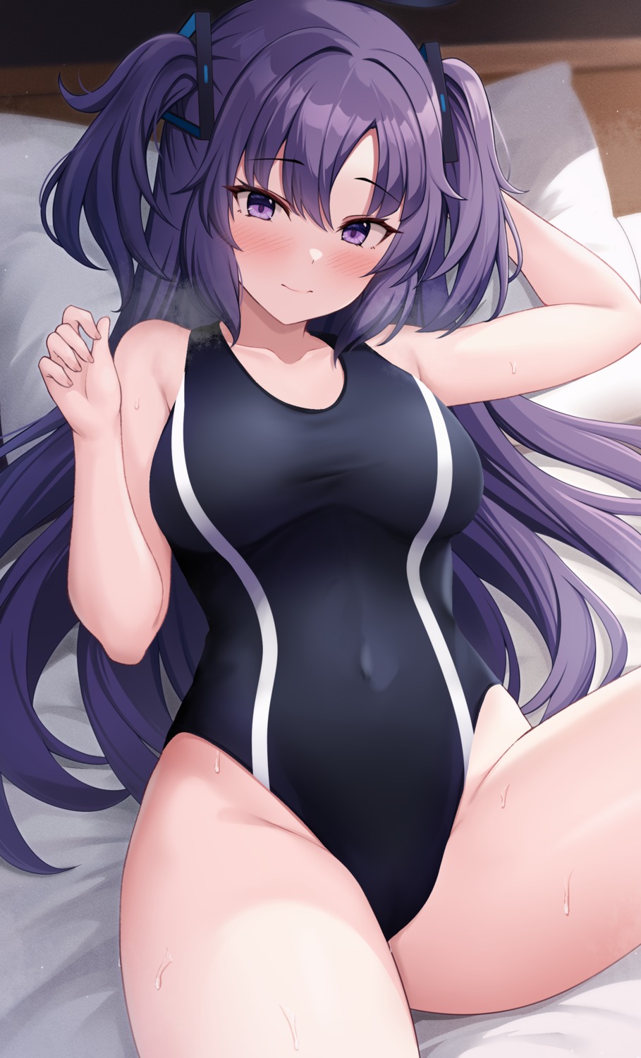 blue_archive hayase_yuuka myuu_(arisumeria) swimsuits