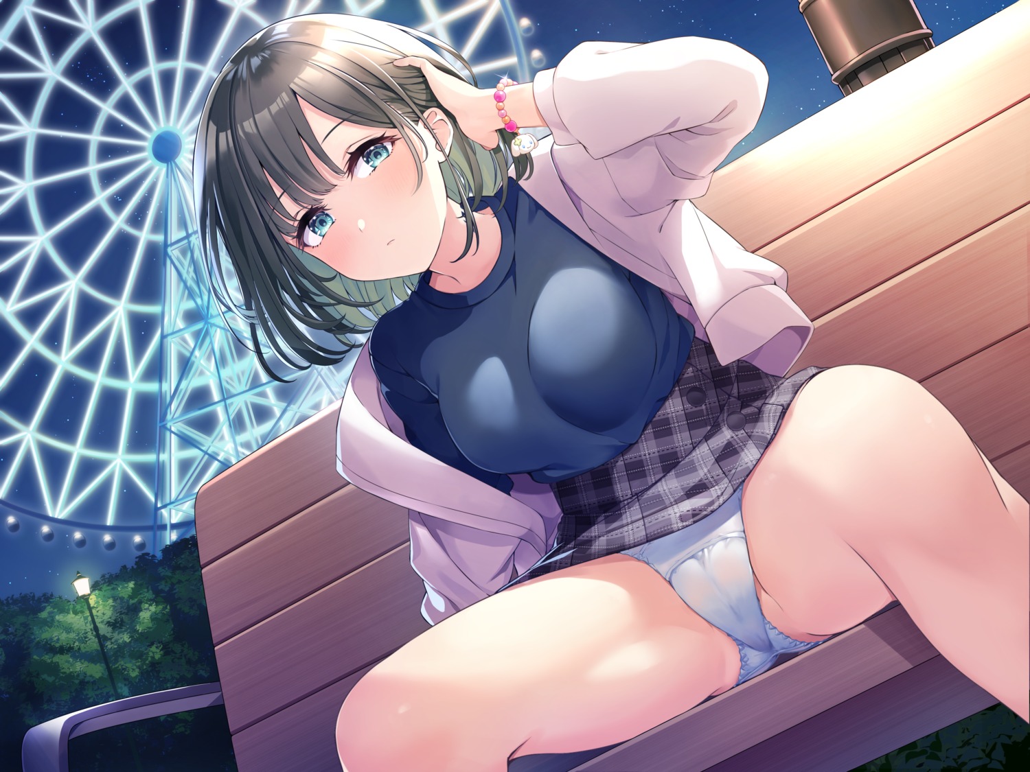 ao_no_neko cameltoe pantsu skirt_lift