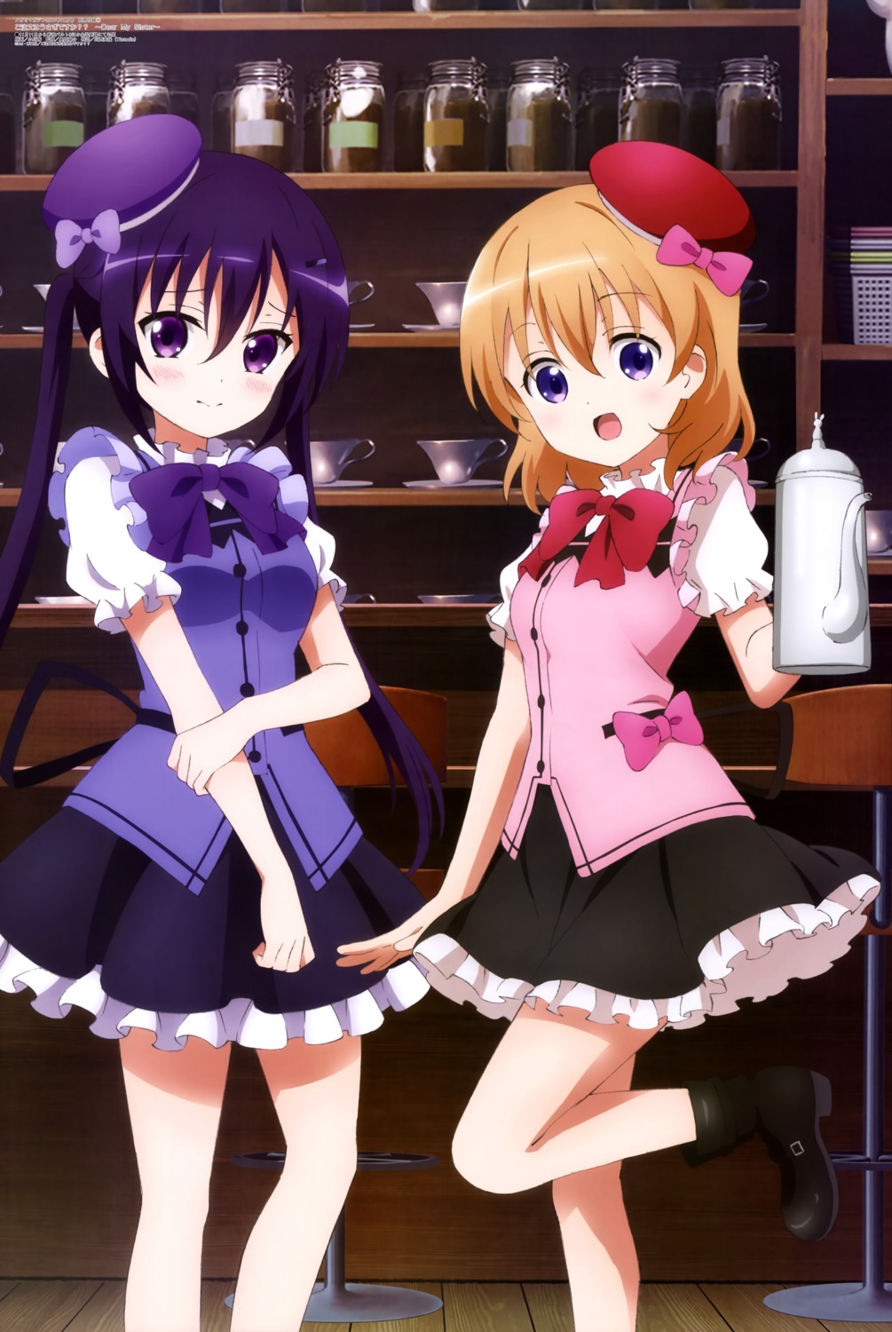 gochuumon_wa_usagi_desu_ka? hoto_cocoa ogawa_akane tedeza_rize waitress