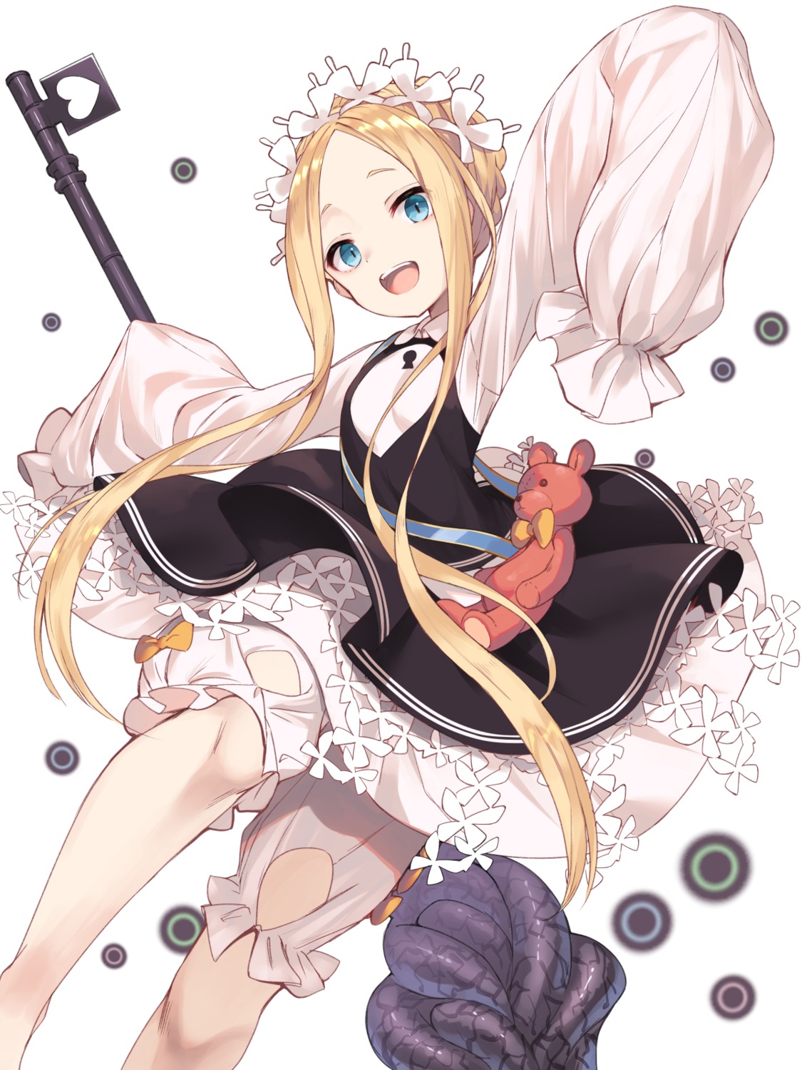 abigail_williams_(fate) amagasa_yun bloomers dress fate/grand_order skirt_lift