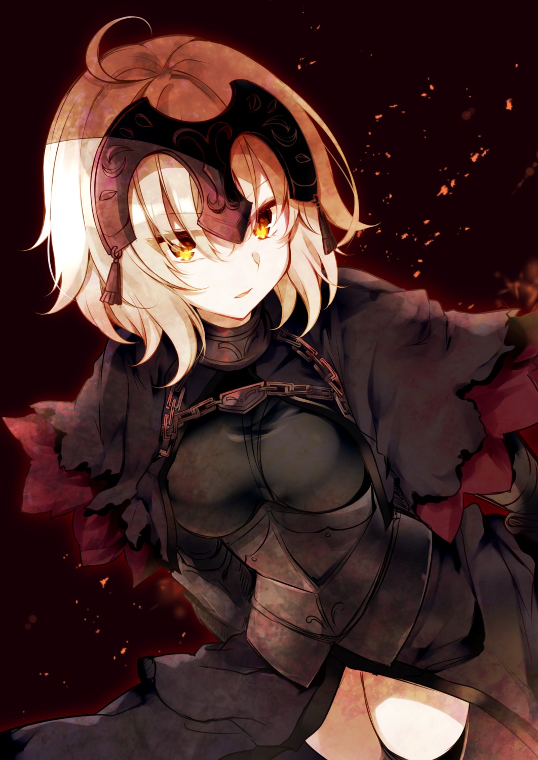 armor fate/grand_order fukunoki_tokuwa jeanne_d'arc jeanne_d'arc_(alter)_(fate) thighhighs