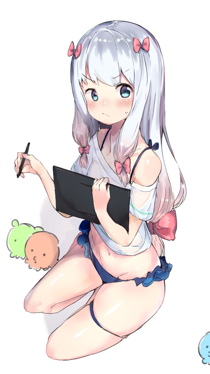 bikini eromanga-sensei garter izumi_sagiri loli ranf see_through swimsuits