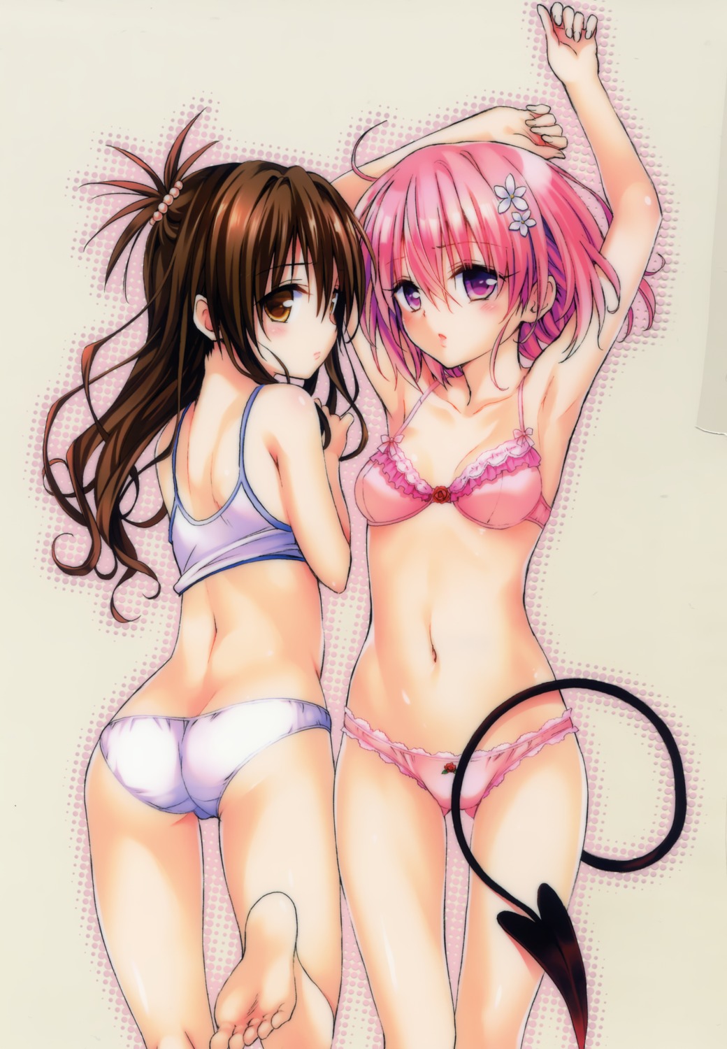 ass bra momo_velia_deviluke pantsu tail to_love_ru to_love_ru_darkness yabuki_kentarou yuuki_mikan