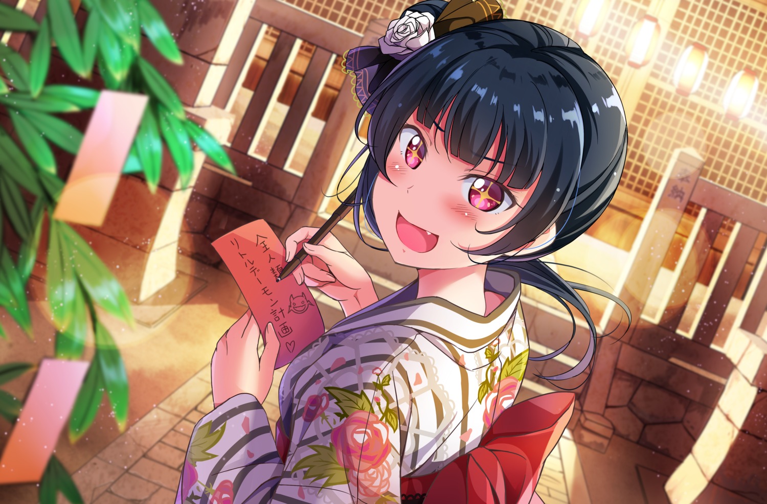 love_live!_sunshine!! tipii tsushima_yoshiko yukata