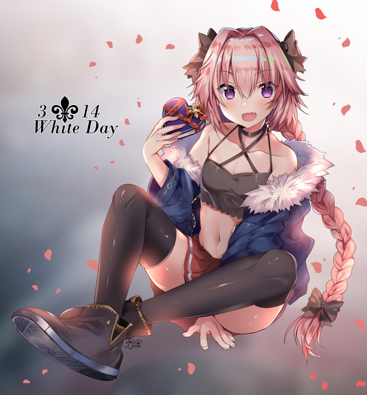 astolfo_(fate) fate/grand_order thighhighs trap usagihime