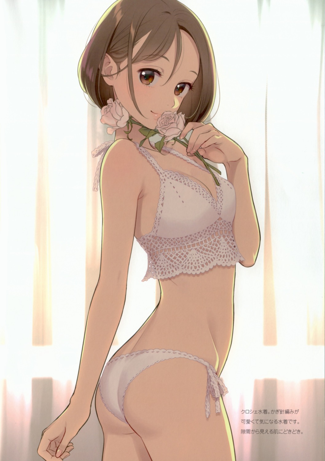 ass bikini breast_hold canvas_(morikura_en) cleavage morikura_en swimsuits