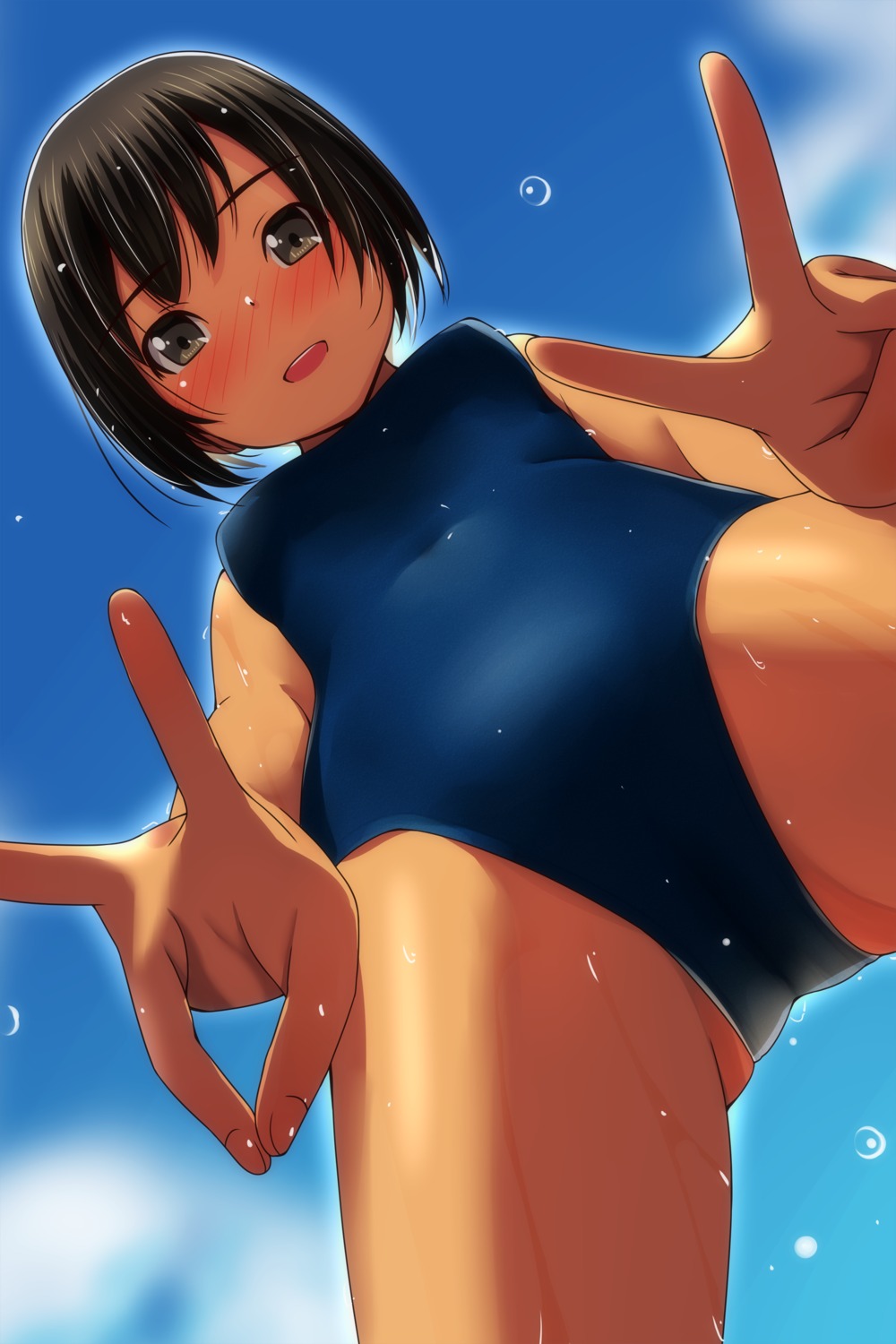 loli matsunaga_kouyou school_swimsuit swimsuits wet