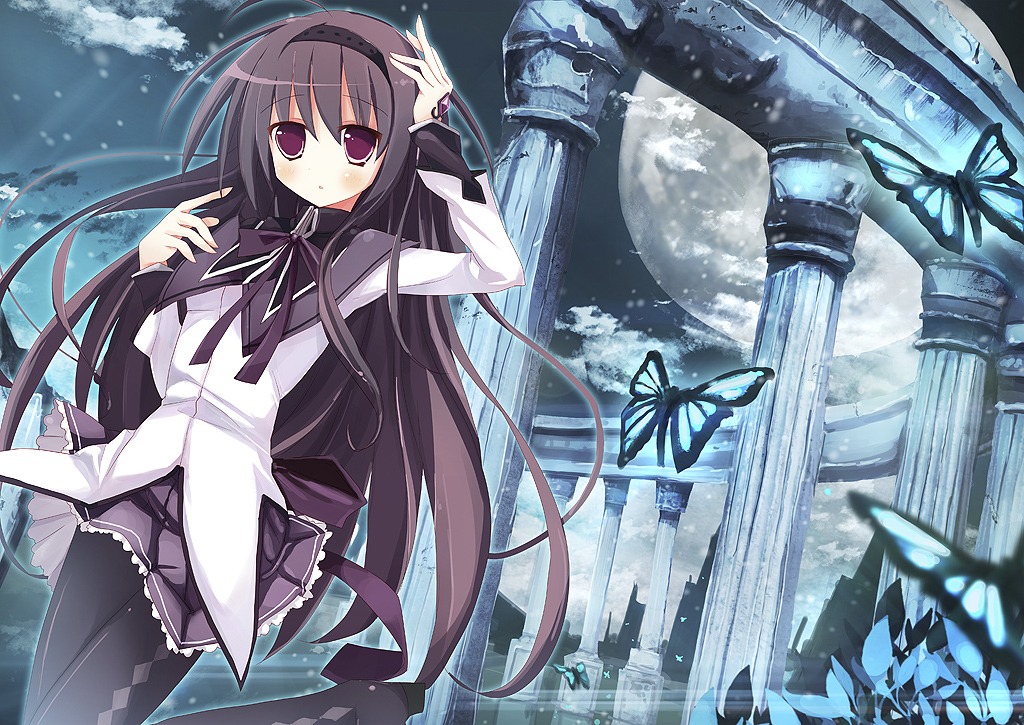 akemi_homura pantyhose puella_magi_madoka_magica ura