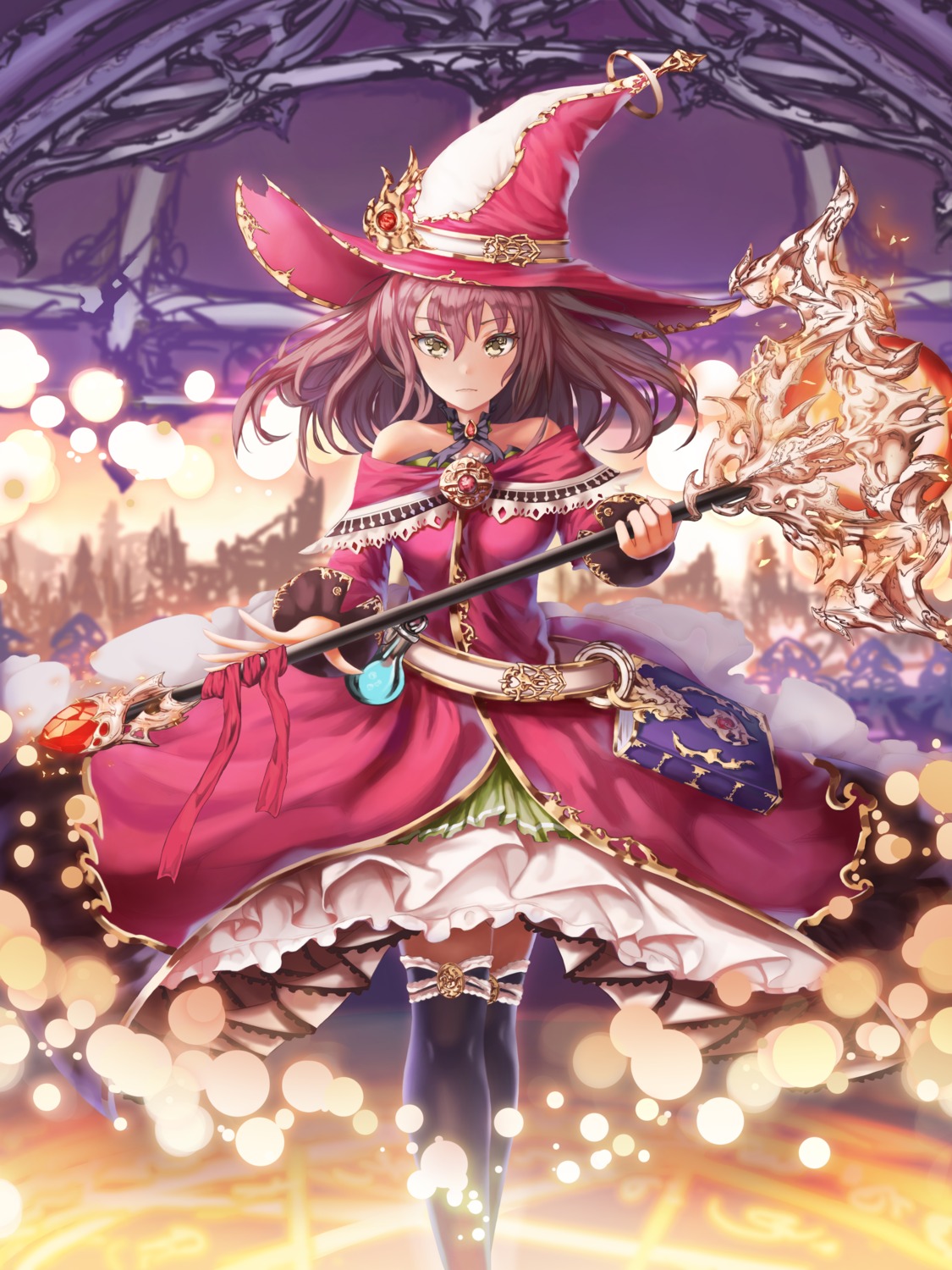 h2o_(dfo) thighhighs weapon witch