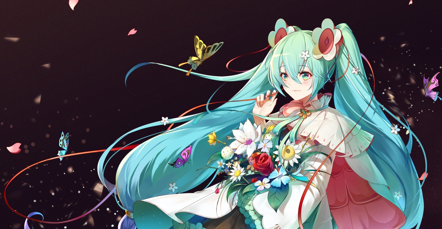 ar_(3779609928) dress hatsune_miku magical_mirai skirt_lift vocaloid