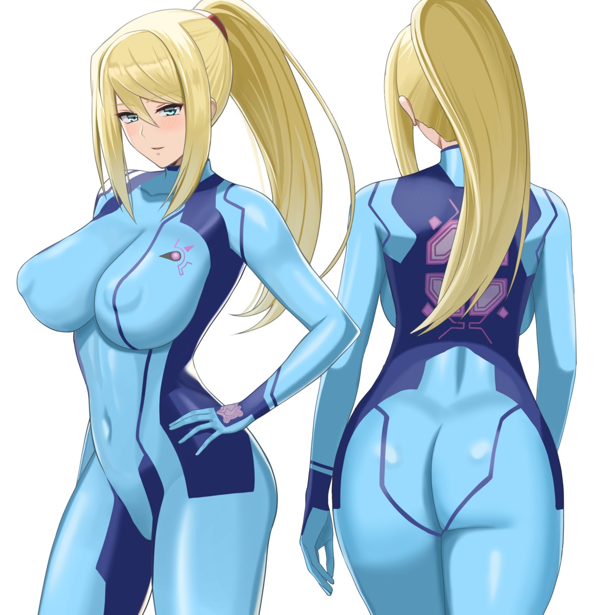 ass bodysuit erect_nipples higofushi metroid samus_aran