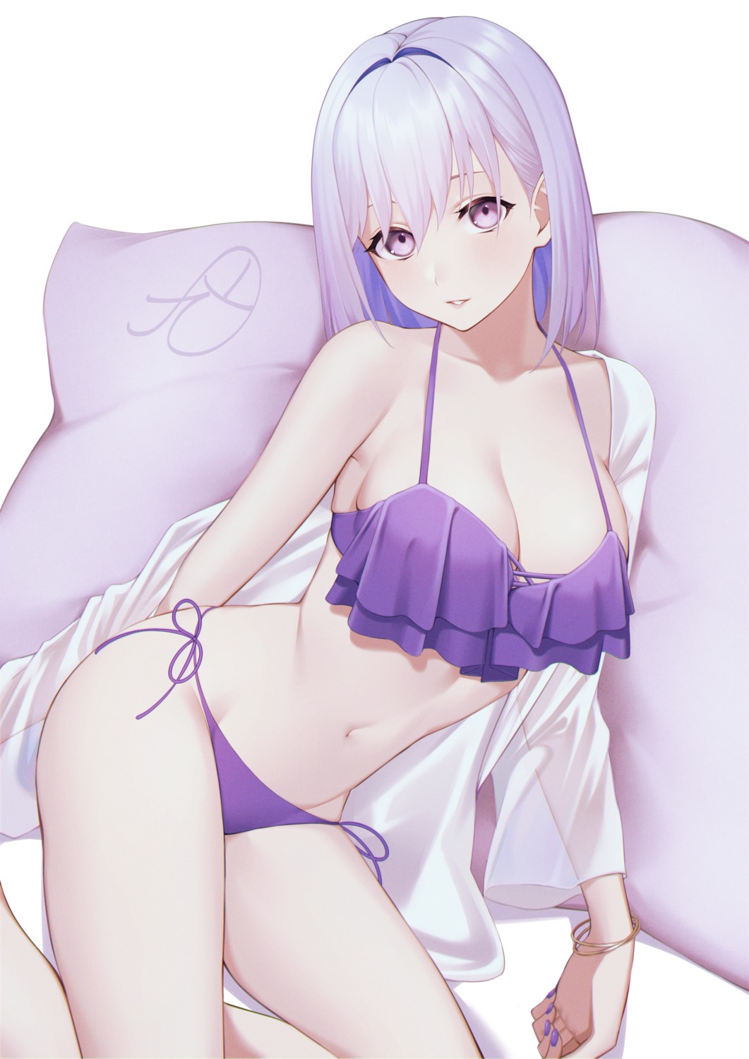 bikini cleavage kuen_(kuennn12) open_shirt swimsuits