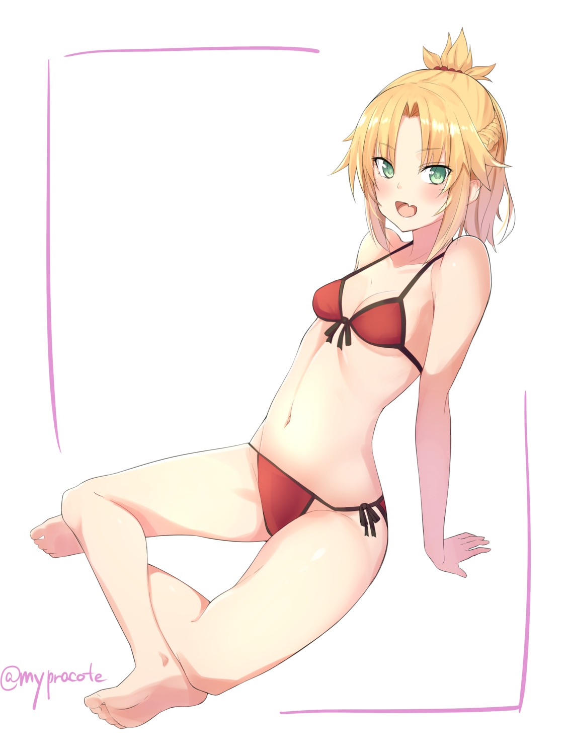 bikini fate/grand_order mordred_(fate) sametogoreijou swimsuits