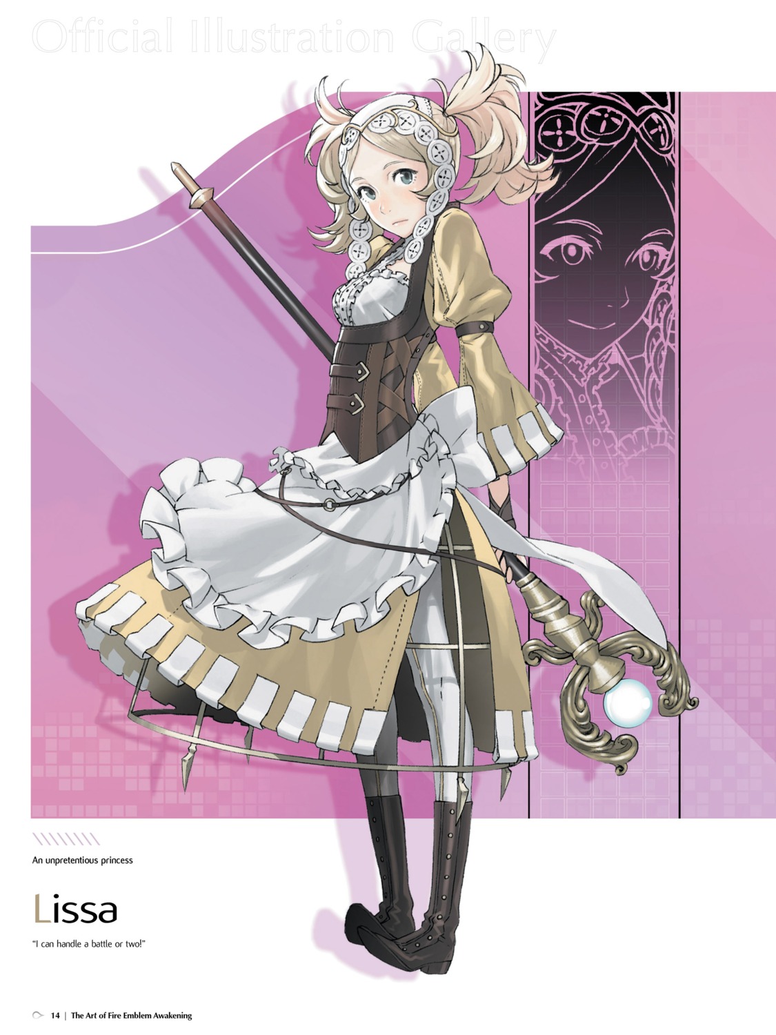 dress fire_emblem fire_emblem_kakusei kozaki_yuusuke liz_(fire_emblem) lolita_fashion nintendo pantyhose