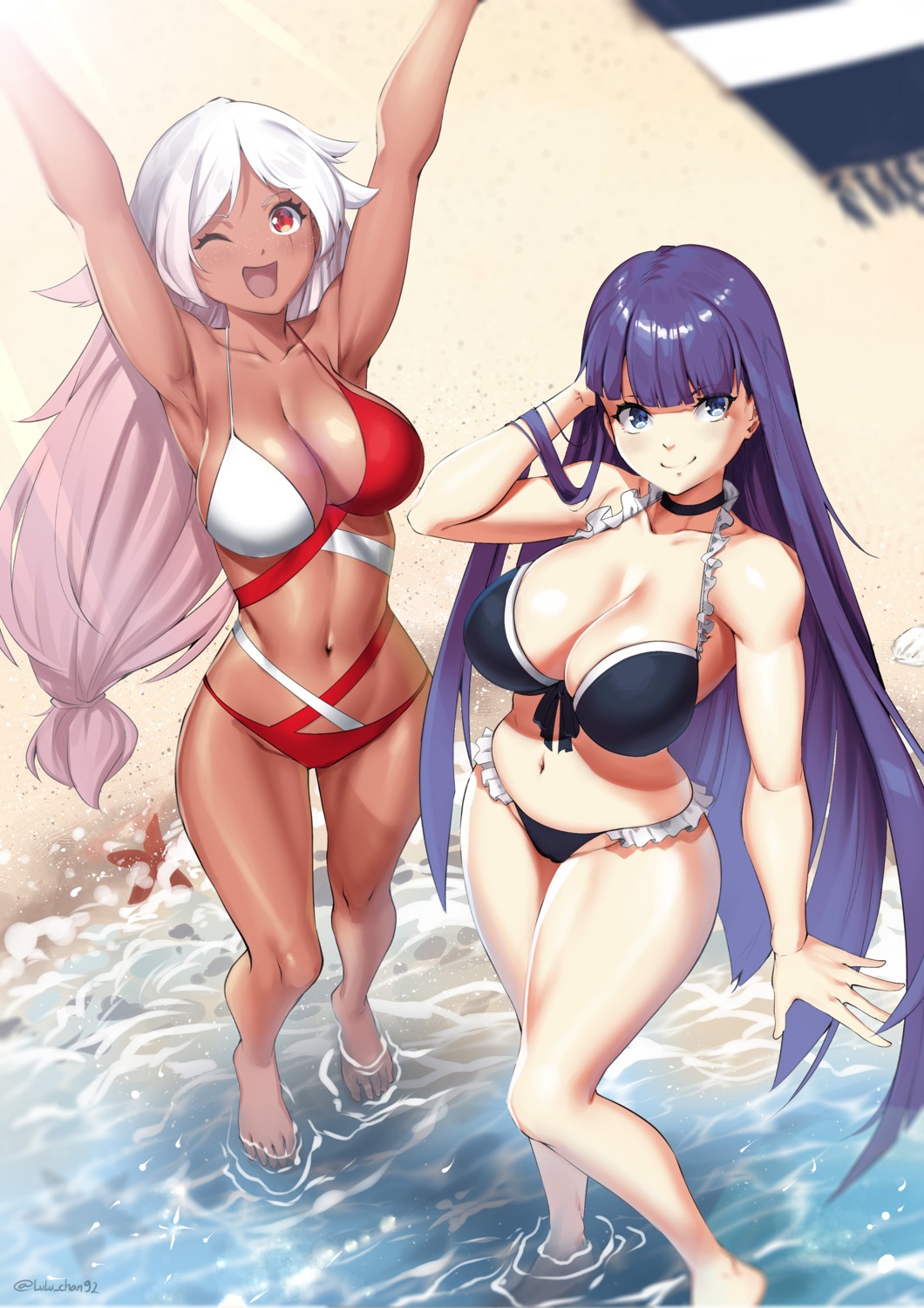 bikini cameltoe fate/grand_order lulu-chan92 saint_martha swimsuits wet