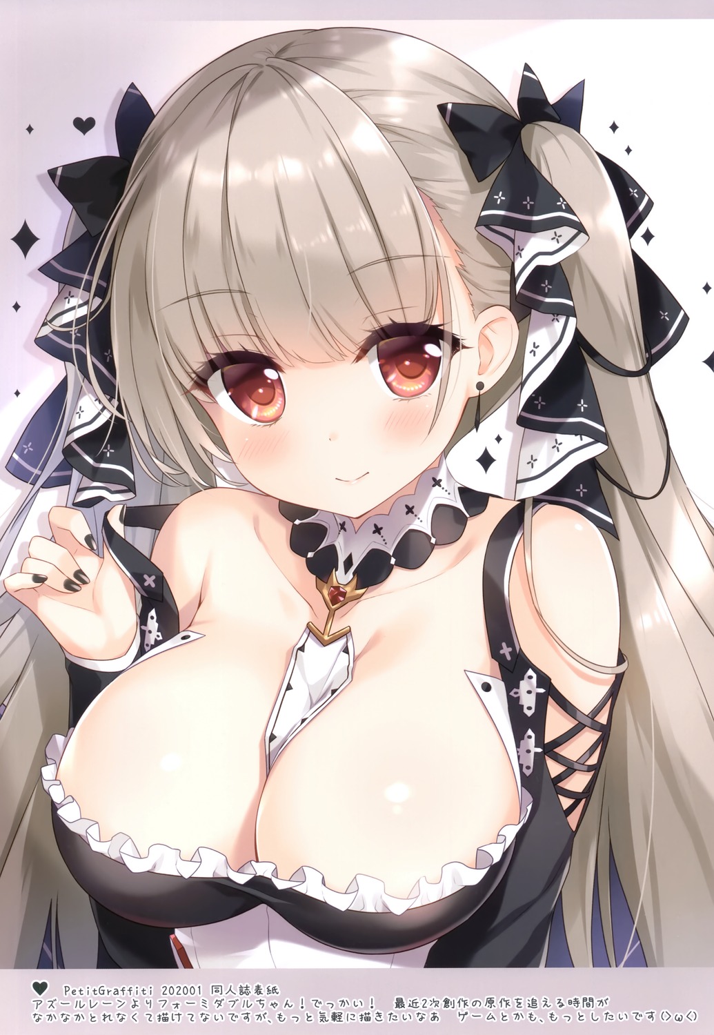 ame_nochi_yuki ameto_yuki azur_lane formidable_(azur_lane) gothic_lolita lolita_fashion no_bra