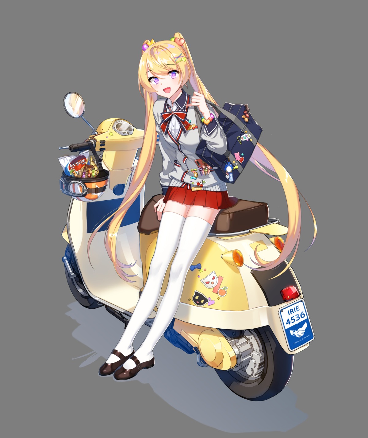 counter:side seifuku sweater thighhighs transparent_png