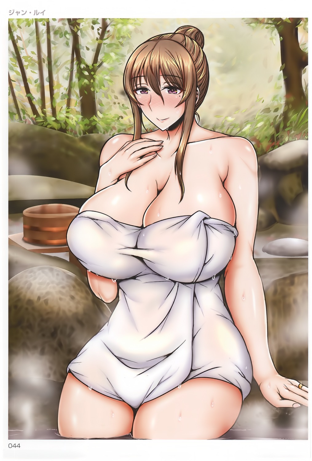 breast_hold jean-louis naked onsen toranoana towel wet