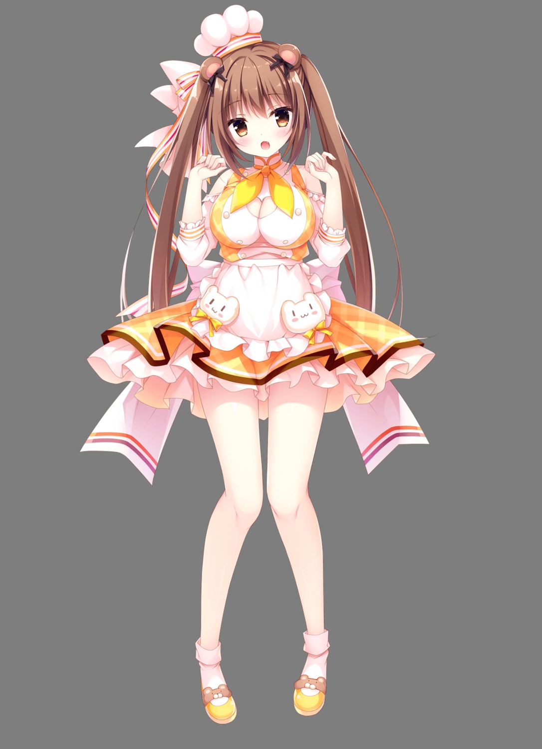 cleavage dress kemonomichi_☆_girlish_square morino_kumi shiromochi_sakura transparent_png whirlpool