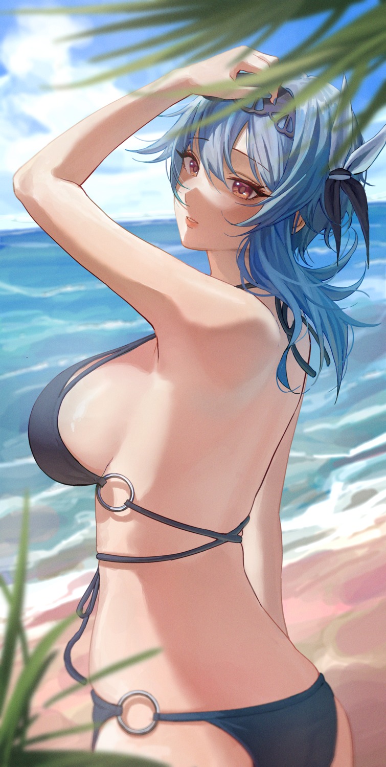 ass bikini cozyu eula genshin_impact swimsuits