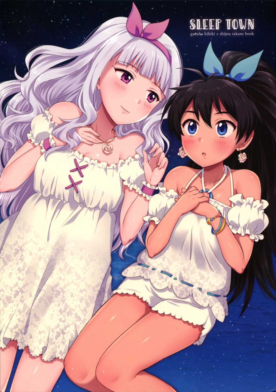 beer_star dress ganaha_hibiki healing shijou_takane the_idolm@ster