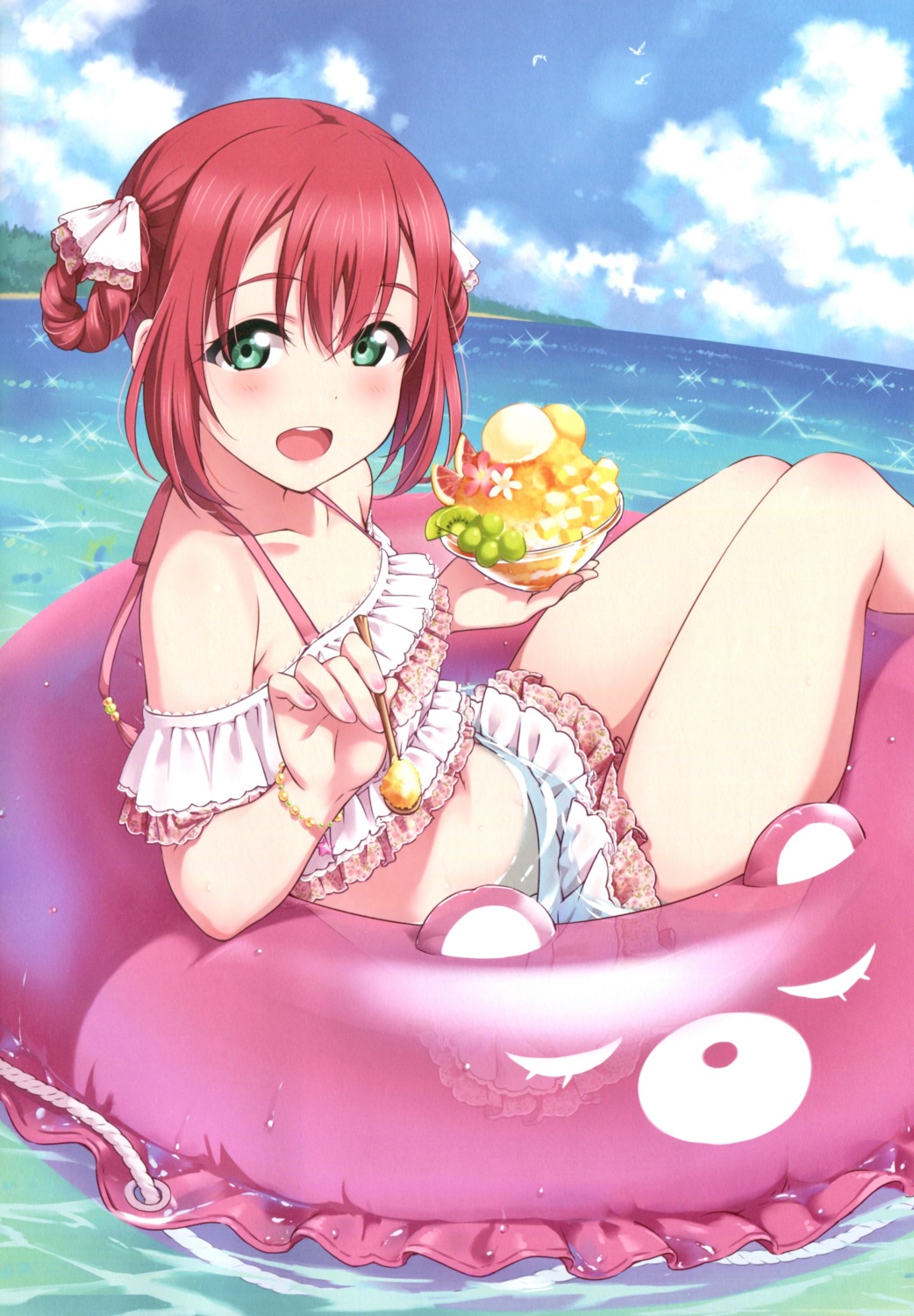 bikini inou_shin kurosawa_ruby love_live!_sunshine!! swimsuits wet