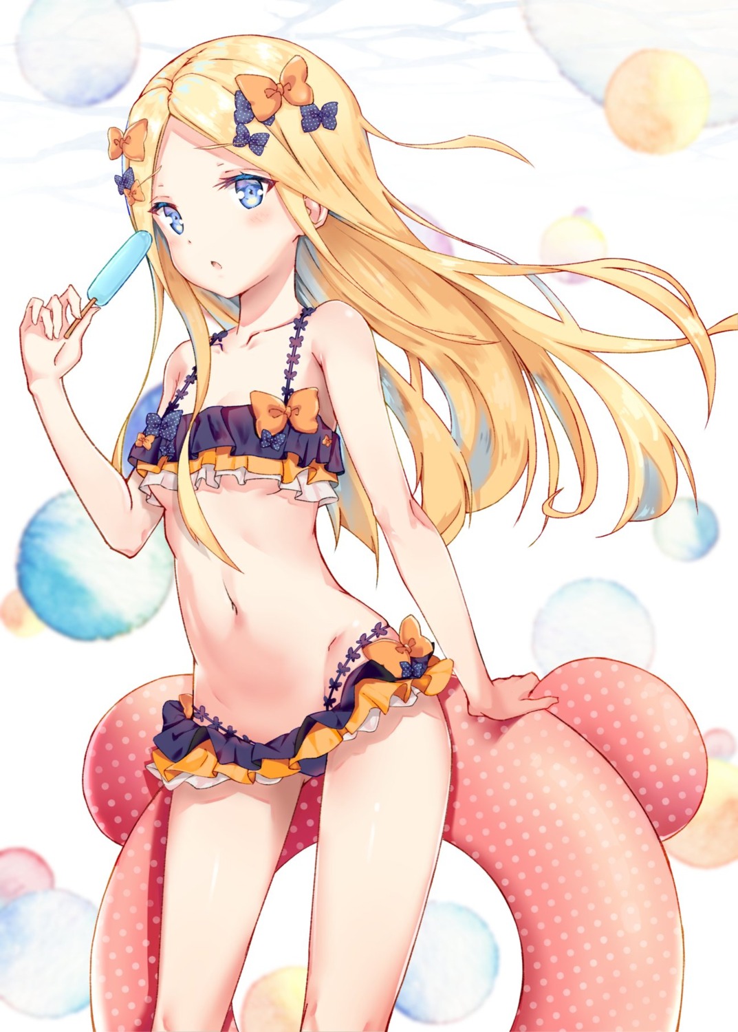 abigail_williams_(fate) artist_revision bikini cleavage fate/grand_order kyaroru swimsuits underboob