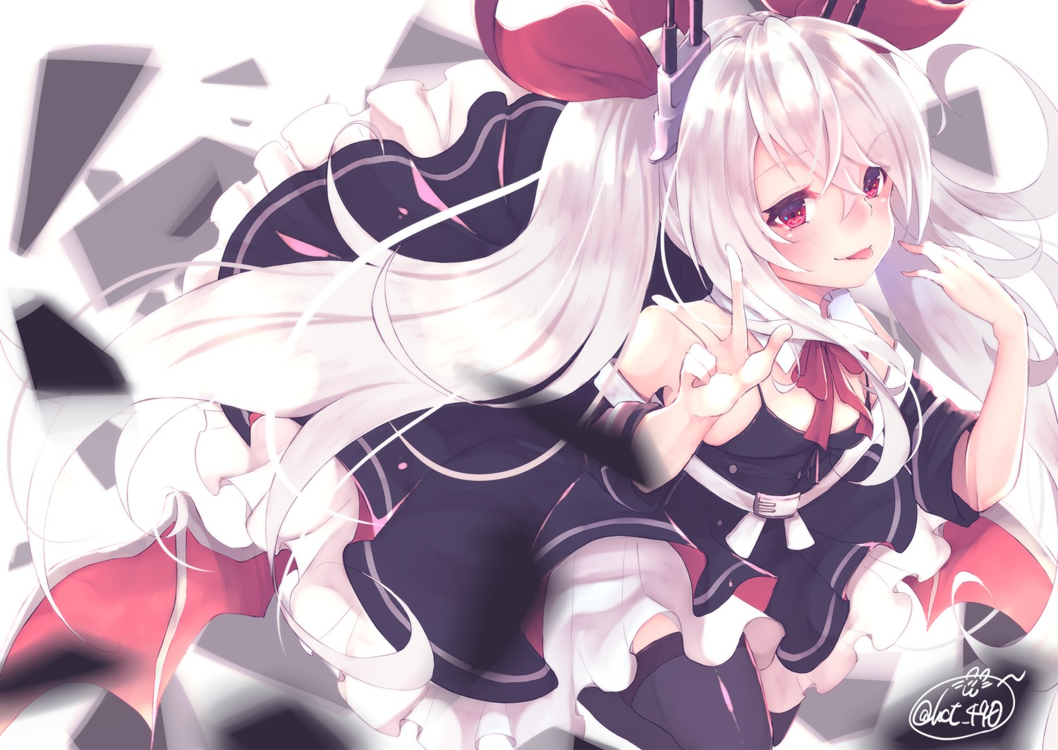 azur_lane chita_(ketchup) dress thighhighs vampire_(azur_lane)