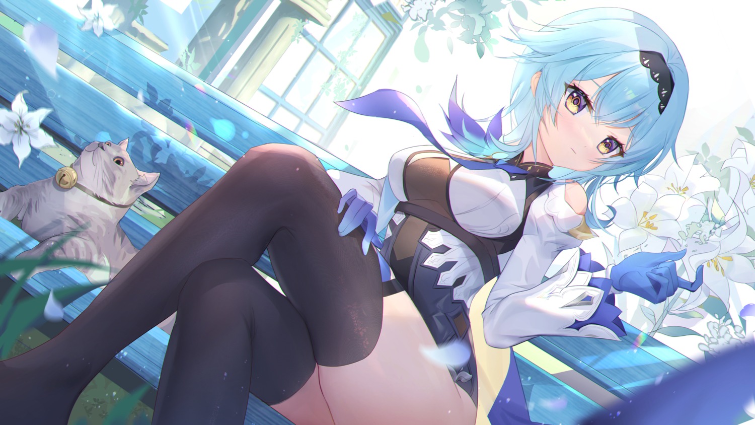 eula garter genshin_impact neko somna thighhighs