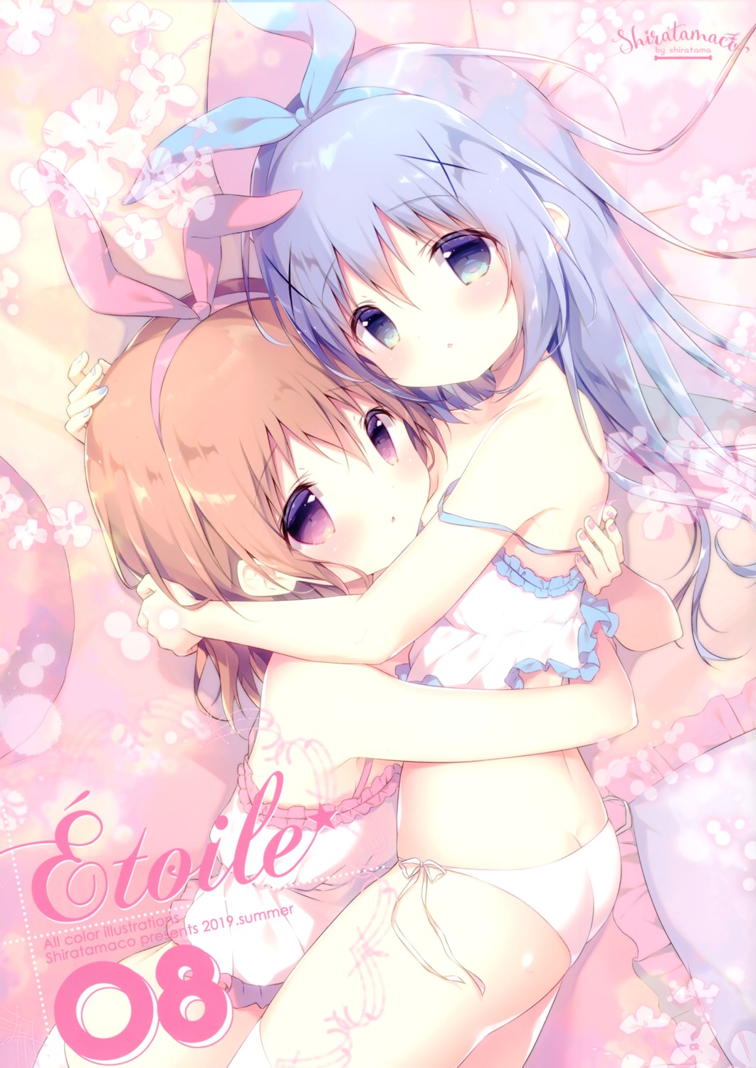 ass gochuumon_wa_usagi_desu_ka? hoto_cocoa kafuu_chino lingerie loli pantsu shiratama shiratamaco string_panties